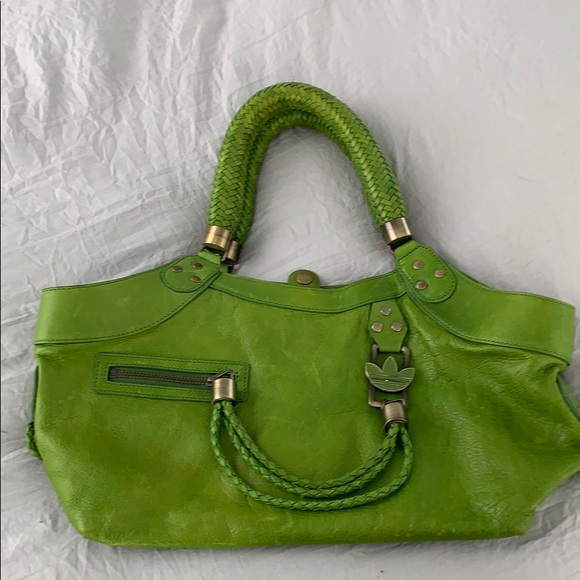 adidas Handbags - Beautiful rare leather Adidas Trefoil tote